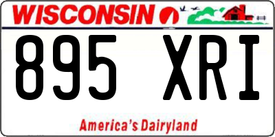 WI license plate 895XRI