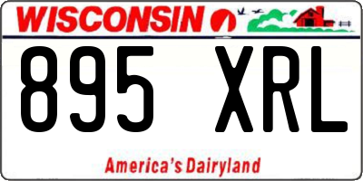 WI license plate 895XRL
