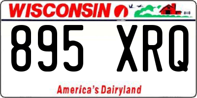 WI license plate 895XRQ