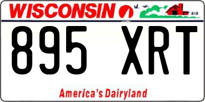 WI license plate 895XRT