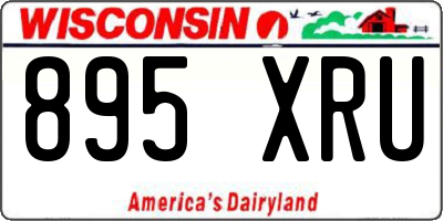 WI license plate 895XRU