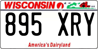 WI license plate 895XRY