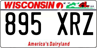WI license plate 895XRZ