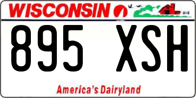 WI license plate 895XSH