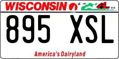 WI license plate 895XSL