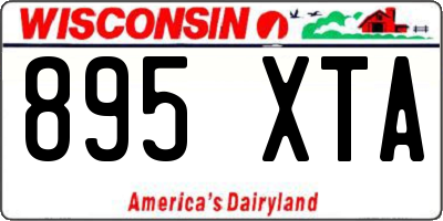 WI license plate 895XTA