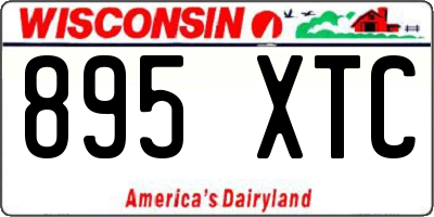 WI license plate 895XTC