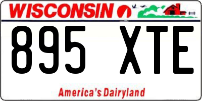 WI license plate 895XTE