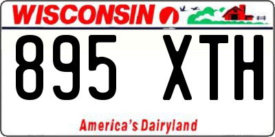 WI license plate 895XTH