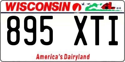WI license plate 895XTI