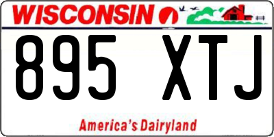 WI license plate 895XTJ