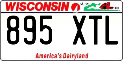 WI license plate 895XTL