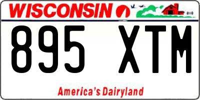 WI license plate 895XTM