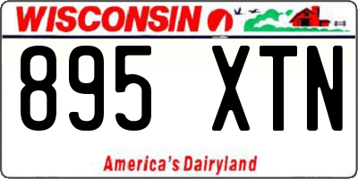 WI license plate 895XTN