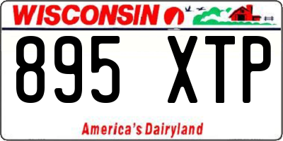WI license plate 895XTP