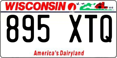 WI license plate 895XTQ