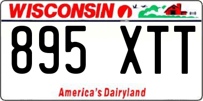 WI license plate 895XTT
