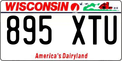 WI license plate 895XTU