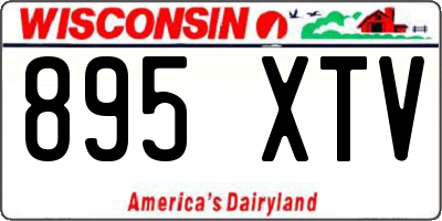 WI license plate 895XTV