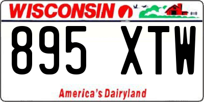 WI license plate 895XTW