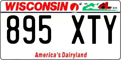 WI license plate 895XTY