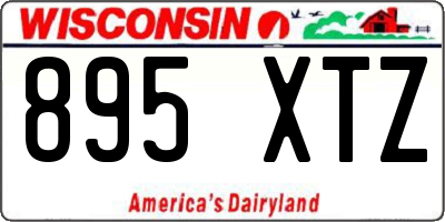 WI license plate 895XTZ