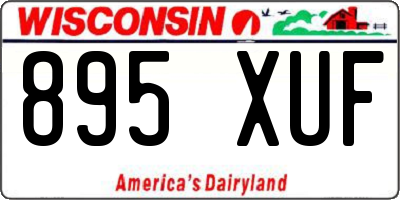 WI license plate 895XUF