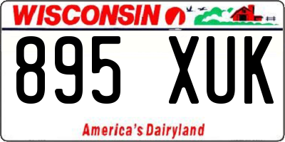 WI license plate 895XUK