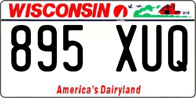 WI license plate 895XUQ