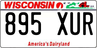 WI license plate 895XUR
