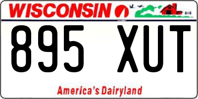 WI license plate 895XUT