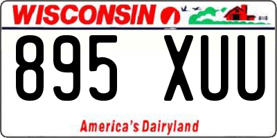 WI license plate 895XUU