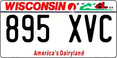 WI license plate 895XVC
