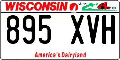 WI license plate 895XVH