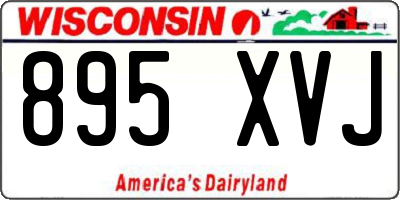 WI license plate 895XVJ