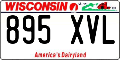 WI license plate 895XVL