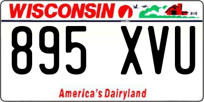 WI license plate 895XVU