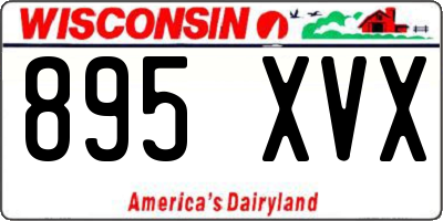 WI license plate 895XVX