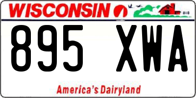 WI license plate 895XWA