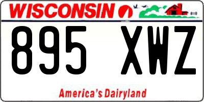 WI license plate 895XWZ
