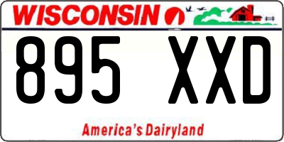 WI license plate 895XXD