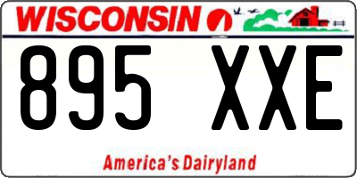 WI license plate 895XXE