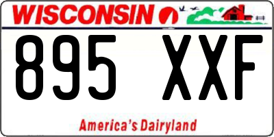 WI license plate 895XXF