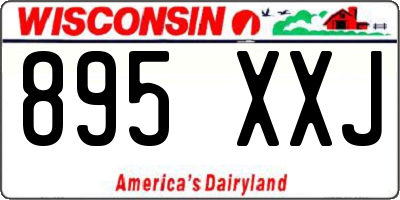 WI license plate 895XXJ