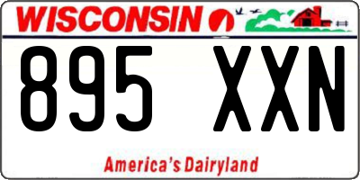 WI license plate 895XXN