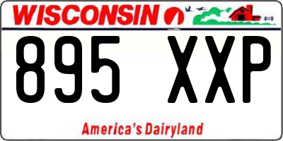 WI license plate 895XXP
