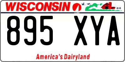 WI license plate 895XYA