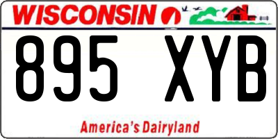 WI license plate 895XYB