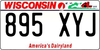 WI license plate 895XYJ