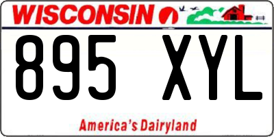 WI license plate 895XYL